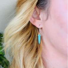 Turquoise Point Earring