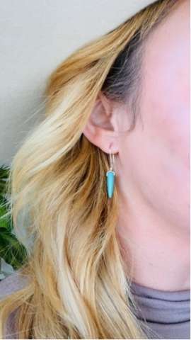 Turquoise Point Earring