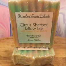 Citrus Sherbet Tallow Shea Soap Bar