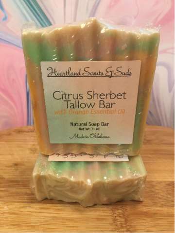 Citrus Sherbet Tallow Shea Soap Bar