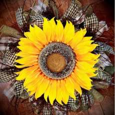 Large Sunflower Wreath