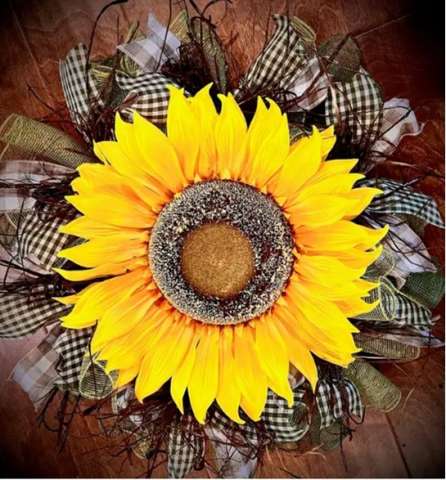 Large Sunflower Wreath