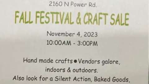 East Valley Church Fall Festival and Craft Show