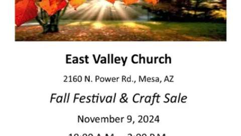 East Valley Church Fall Festival and Craft Show