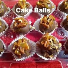 Chocolate Pecan Caramel Cake Balls