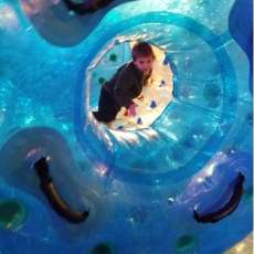 Human Hamster Waterball Ride