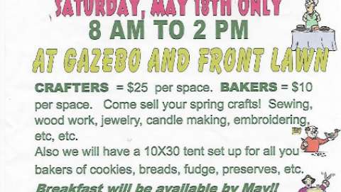 Pepperwood Parks Spring Craft and Bake Sale