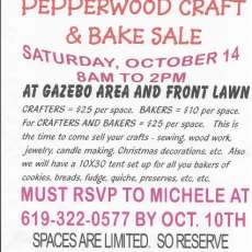 Pepperwood Craft and Bake Sale