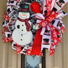 Snowman Wreath