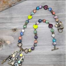 Rainbow Kyanite Secret Garden Necklace