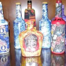 Variety of Different Types of Bottle Decor