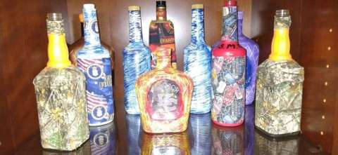 Variety of Different Types of Bottle Decor