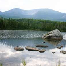 Mount Katahdin From Sandy Stream Pond, Baxter State Park, Maine