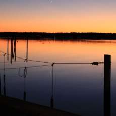 Just Past Sunset on Marion Wharf, Marion MA