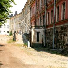 A Street in Suominlinna District, Helsinki Finland