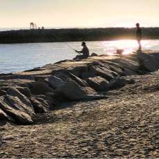 Sunrise Fishing, Wells Beach, Wells ME