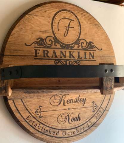 Custom Barrel Head Shelf