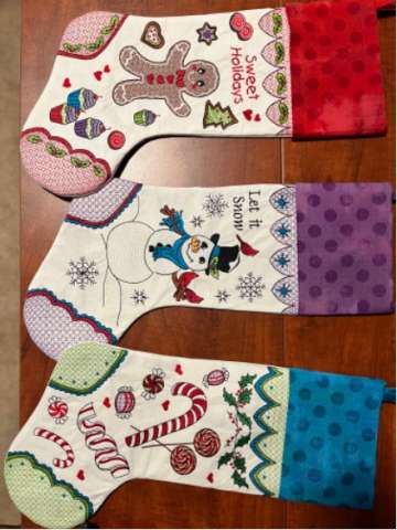 Embroidered Stockings