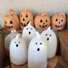 Ghost / Pumpkin Votive Lights