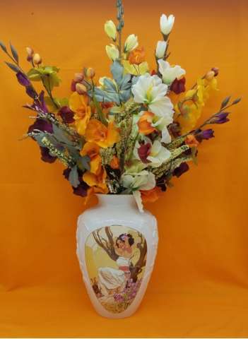 One of a Kind Silk Flower Arrangement