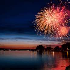 Fireworks Over Lake Charlevoix