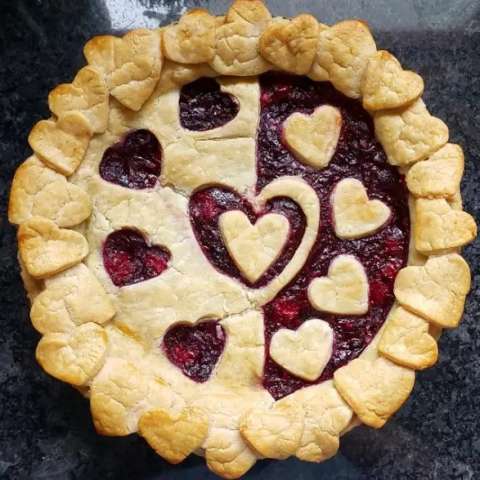 I Heart U Christmas Decorative PIE