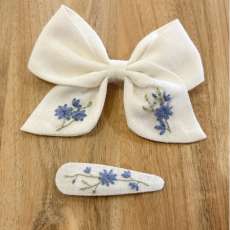 Larkspur Bow & Hair Clip