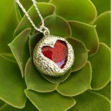 Domed Heart Pendant