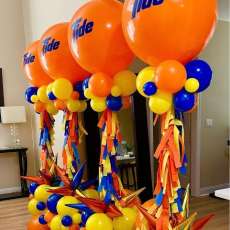 Balloon Columns With Corporate Logo