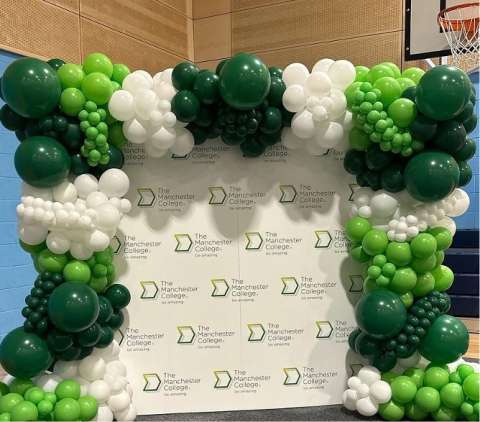 Balloons Added to Step & Repeat Wall