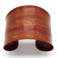 Sunset on Fire Red Copper Cuff Bracelet