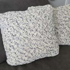 Knit Throw Pillow Accents