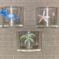 Palm Tea Light Trio