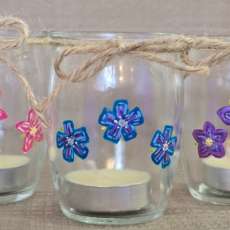 Flower Tea Light Trio