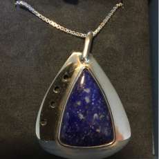 Lapis Sterling Pendant