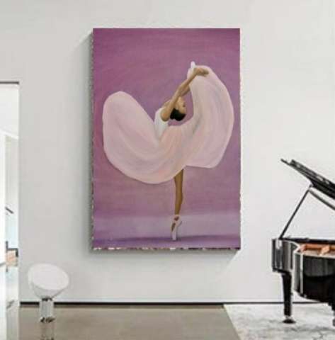 Ballerina in Piano Room