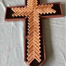 Bible Books Engraved Cross