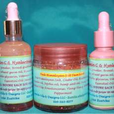 Pink Himalayan Facial Scrub and Vitamin C & Hyaluronic Acid Serum
