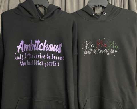 Sweatshirt Designs (I Purchase Rhinestone Transfers)