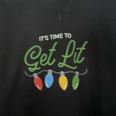 Christmas Get Lit Transfer For Shirts and Sweatshirts