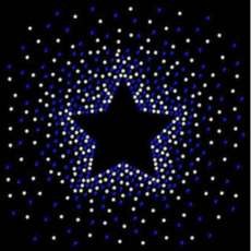 Rhinestone Star Exploding Transfer For Shirts/Sweatshirts