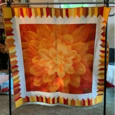 Orange Gardenia Quilt