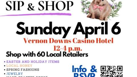 Spring Sip and Shop at Vernon Downs