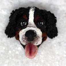 Bernese Mountain Dog Brooch