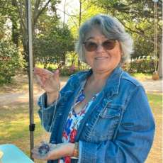 Art in the Park Vendor Displaying Artwork