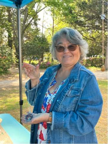 Art in the Park Vendor Displaying Artwork