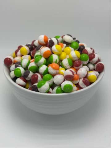 Crispy Sour Balls (Freeze Dried Skittles)