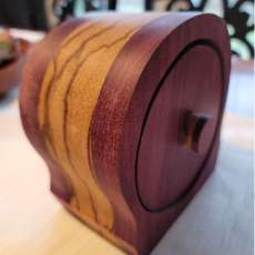 Purpleheart and Marblewood Bandsaw Box