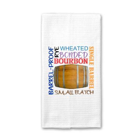 Bourbon Barrel Sayings Towel