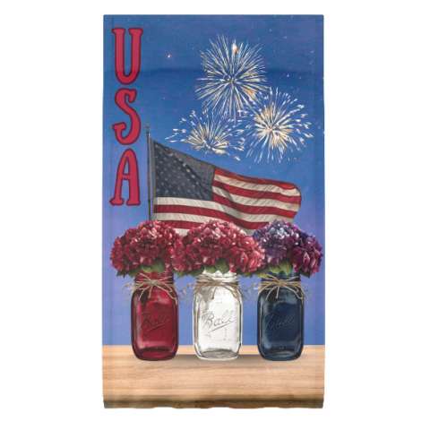 USA Ball Jar Garden Flag